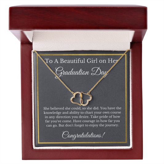 Graduation Gift Necklace, Gold Diamond, Graduation Gifts for Her, High School Graduation Gifts for Her, College Graduation, Class of 2023