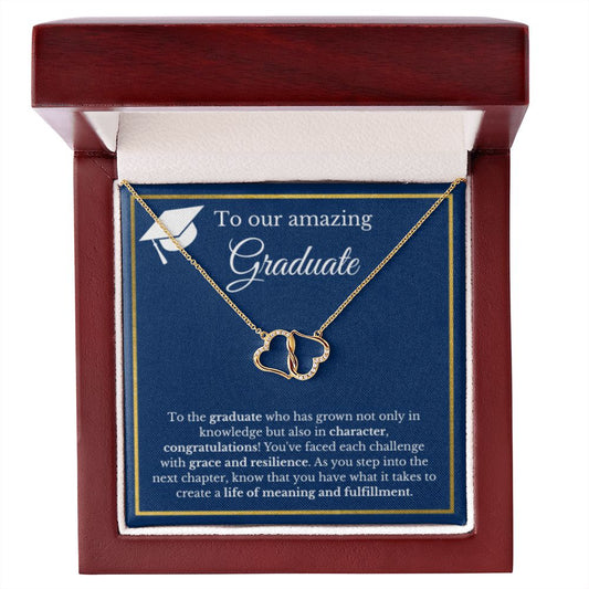 Graduation Gift Necklace, Gold Diamond, Graduation Gifts for Her, High School Graduation Gifts for Him/Her, College Graduation, Class of 2023