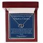 Master in Education Graduation Gifts, Future Teacher Gifts, Masters of Education Gold Diamond Necklace