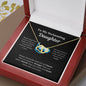 EllePendants To My Swimming Daughter Necklace, Father Daughter Necklace, Mother Daughter Necklace, Daughter Birthday, Heart Jewelry, Gold Jewelry, Everlasting Love, Message Card Necklace
