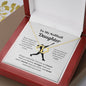 EllePendants To My Softball Daughter Necklace, Father Daughter Necklace, Mother Daughter Necklace, Daughter Birthday, Heart Jewelry, Gold Jewelry, Everlasting Love, Message Card Necklace