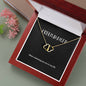 EllePendants Friendship 10K Gold Diamond Pendant Necklace, Best Friend Necklaces, Heart Linked Friendship Jewelry Long Distance Christmas