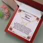 Mother of the Bride Gift from Bride, To My Mom on My Wedding Day, Mama of the Bride Gold Necklace, Wedding Day Gift from Daughter