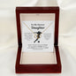 EllePendants To My Soccer Daughter Necklace, Father Daughter Necklace, Mother Daughter Necklace, Daughter Birthday, Heart Jewelry, Gold Jewelry, Everlasting Love, Message Card Necklace