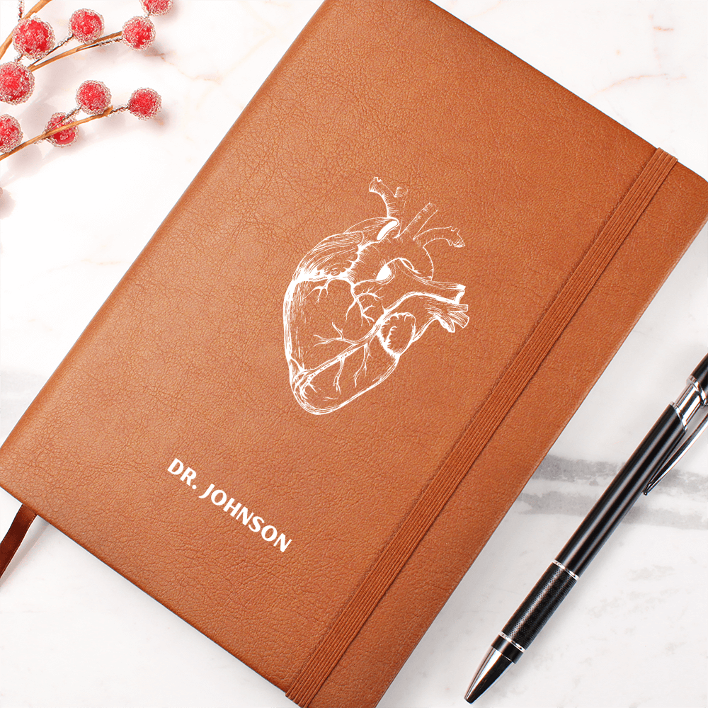 Personalized Name, Anatomical Heart Journal, Gift for Cardiologist, Cardiologist Gifts, Cardiologist Gift, Heart Doctor Gifts, Cardiologist Doctor, Heart Surgeon
