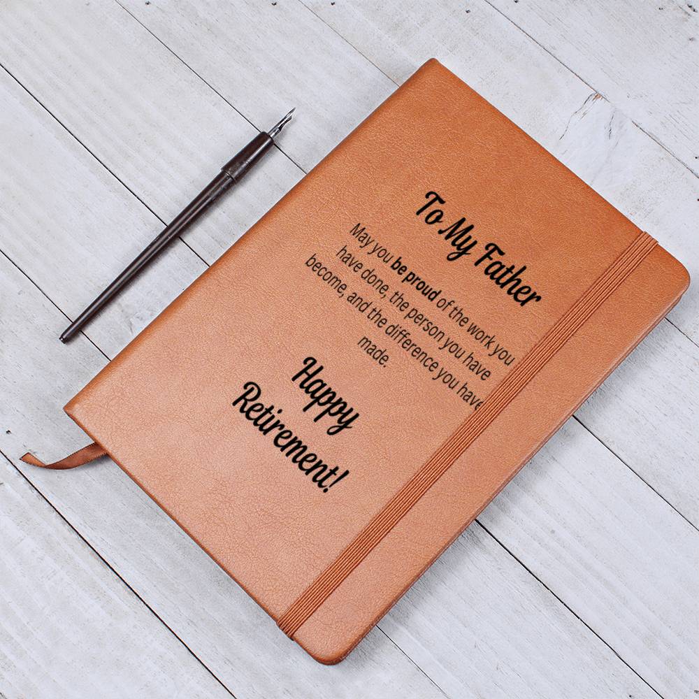 Father Retirement Message Card Gift, Dad Retirement Gift, Journal Notebook Happy Retirement Gift
