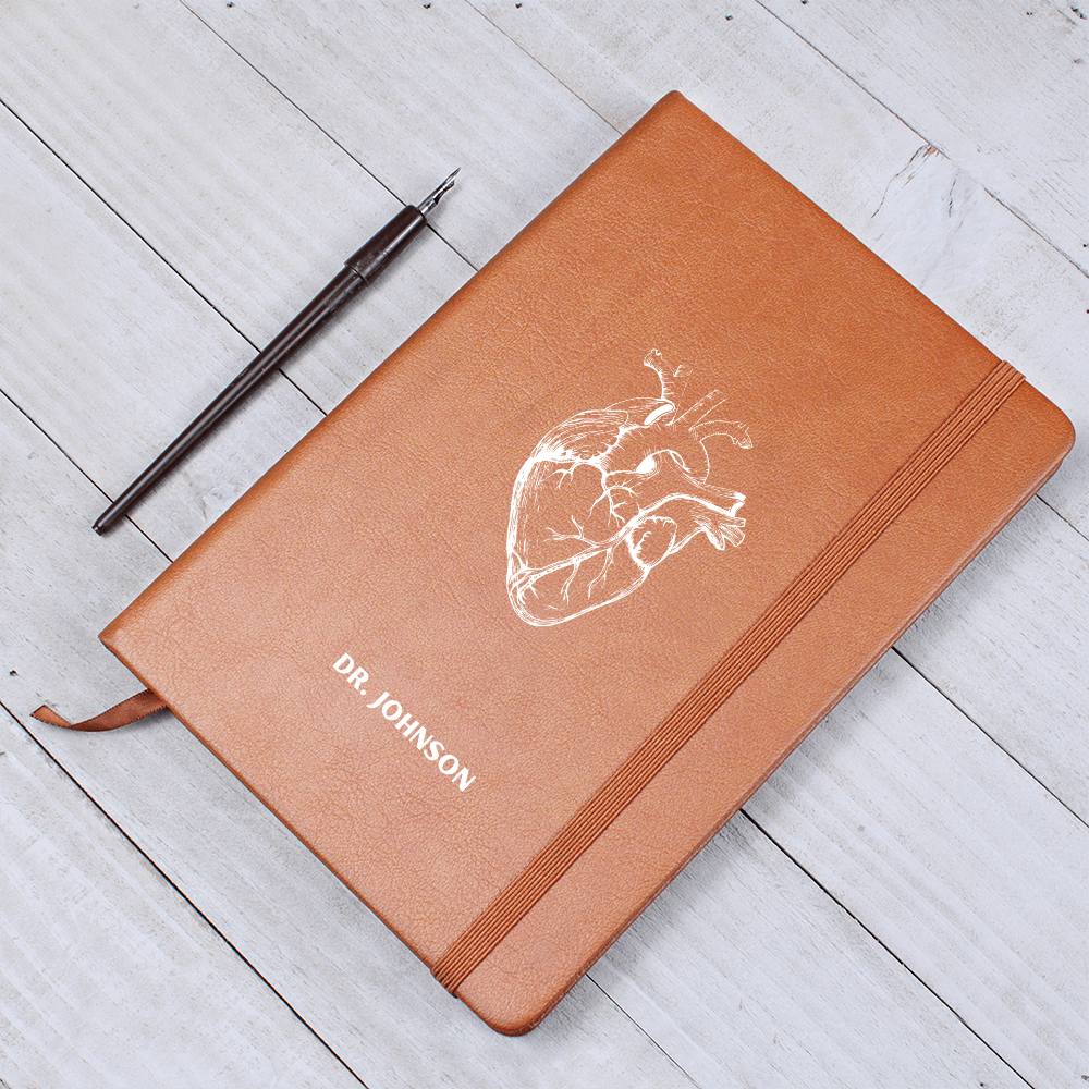 Personalized Name, Anatomical Heart Journal, Gift for Cardiologist, Cardiologist Gifts, Cardiologist Gift, Heart Doctor Gifts, Cardiologist Doctor, Heart Surgeon