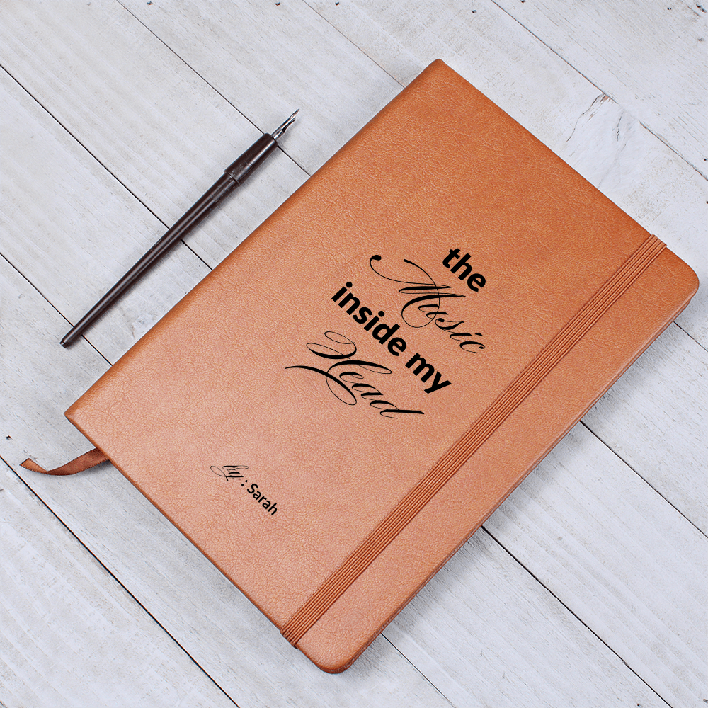 Personalized Name Lyric Journal, Music Inside My Head, Song Writing Notebook, Musician Gift, Song Writer Gift