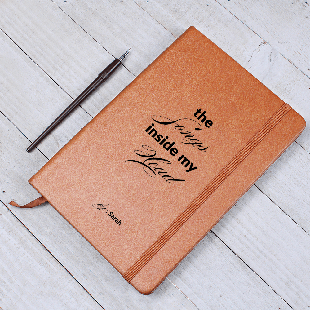 Personalized Name Lyric Journal, Music Inside My Head, Song Writing Notebook, Musician Gift, Song Writer Gift