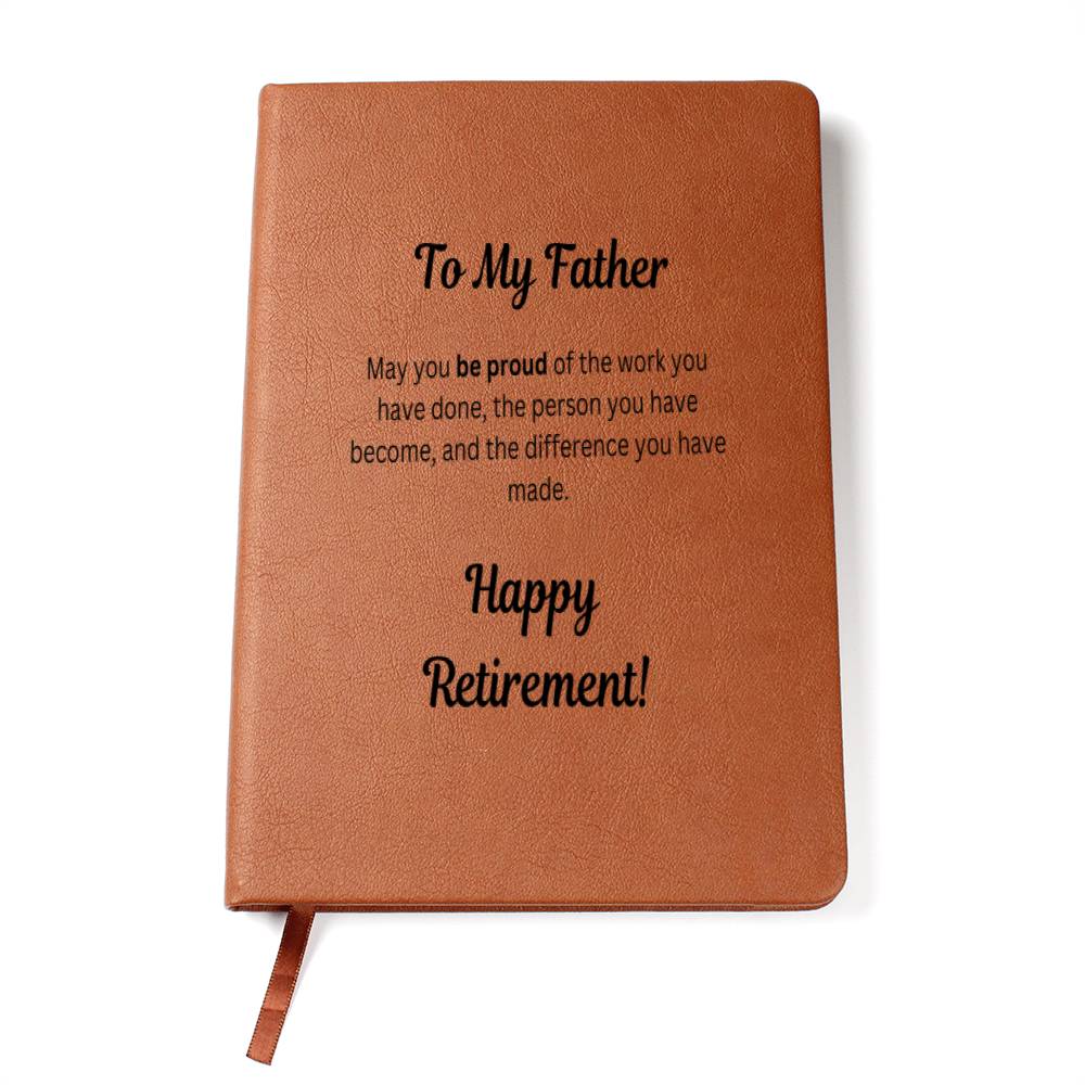 Father Retirement Message Card Gift, Dad Retirement Gift, Journal Notebook Happy Retirement Gift