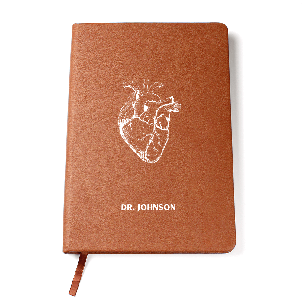 Personalized Name, Anatomical Heart Journal, Gift for Cardiologist, Cardiologist Gifts, Cardiologist Gift, Heart Doctor Gifts, Cardiologist Doctor, Heart Surgeon