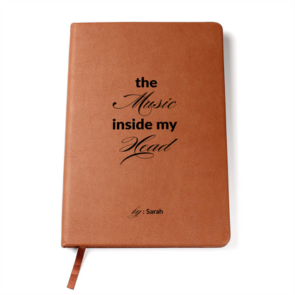 Personalized Name Lyric Journal, Music Inside My Head, Song Writing Notebook, Musician Gift, Song Writer Gift