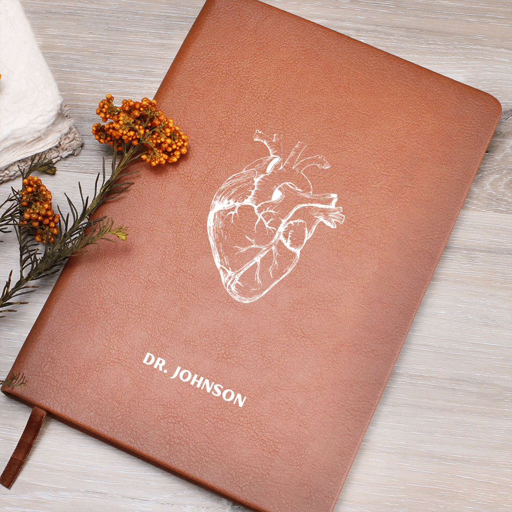 Personalized Name, Anatomical Heart Journal, Gift for Cardiologist, Cardiologist Gifts, Cardiologist Gift, Heart Doctor Gifts, Cardiologist Doctor, Heart Surgeon