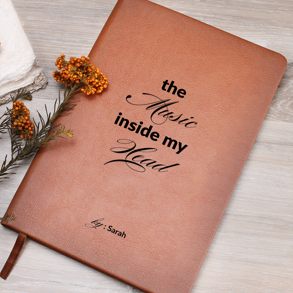 Personalized Name Lyric Journal, Music Inside My Head, Song Writing Notebook, Musician Gift, Song Writer Gift