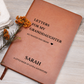 Personalized Name Letters For My Granddaughter Notebook Leather Journal Custom Girl, From Grandparents Memory Book, Birthday Christmas