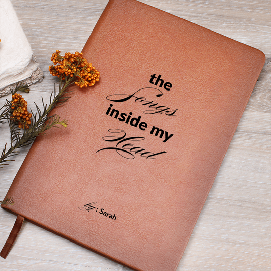 Personalized Name Lyric Journal, Music Inside My Head, Song Writing Notebook, Musician Gift, Song Writer Gift
