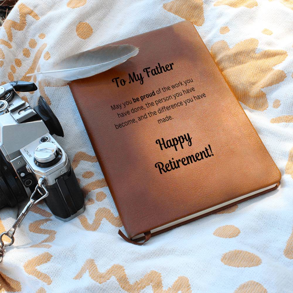 Father Retirement Message Card Gift, Dad Retirement Gift, Journal Notebook Happy Retirement Gift