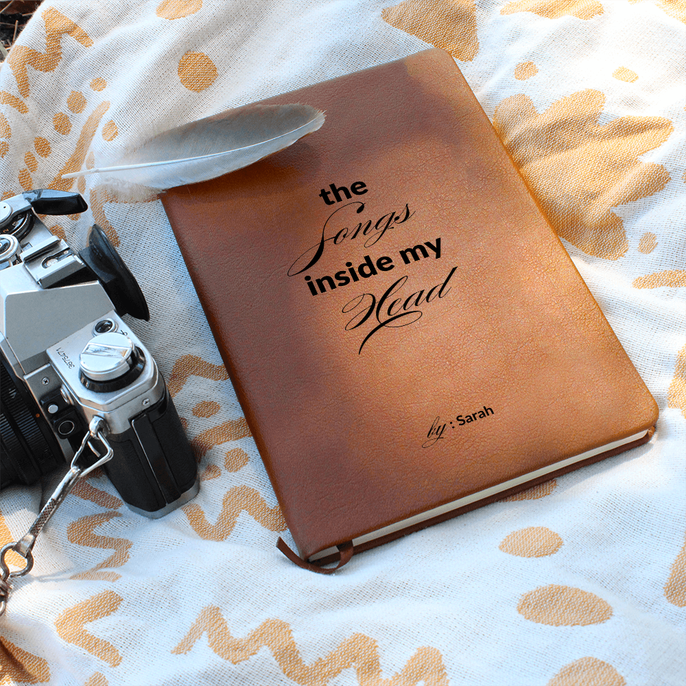 Personalized Name Lyric Journal, Music Inside My Head, Song Writing Notebook, Musician Gift, Song Writer Gift