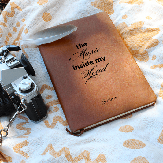 Personalized Name Lyric Journal, Music Inside My Head, Song Writing Notebook, Musician Gift, Song Writer Gift