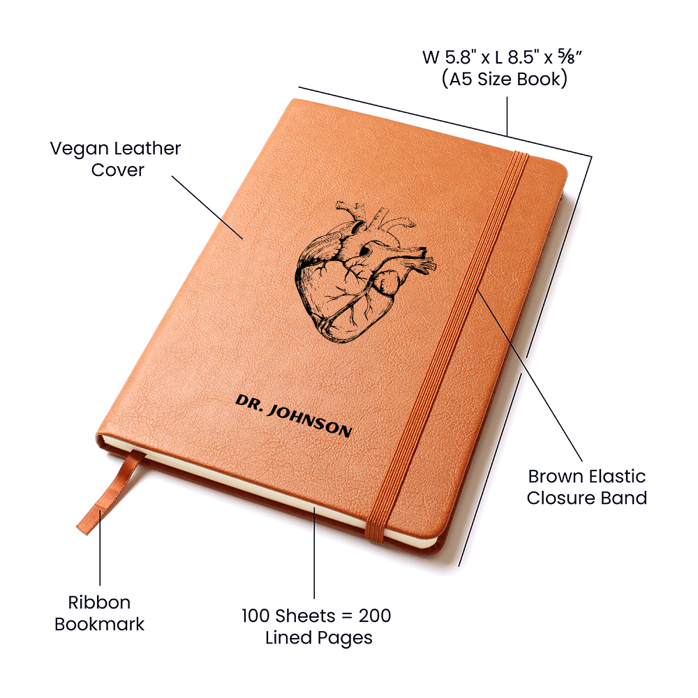 Anatomical Heart Journal, Gift for Cardiologist, Cardiologist Gifts, Cardiologist Gift, Heart Doctor Gifts, Cardiologist Decor Heart Surgeon