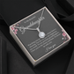 Eternal Hope, Grandparent Granddaughter Necklace, Grandfather Gift, Jewelry for Granddaughter, Message Card