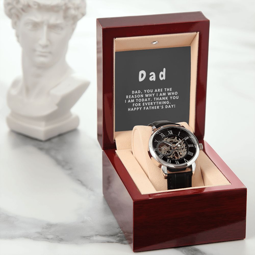 Gifts for Dad, Fathers Day from Daughter Son, Dad Birthday Watch Gifts Ideas, Best Dad Watch with Message, Happy Fathers Day, Birthday Gifts for Dad, from Daughter Son, Watch Gift For Dad