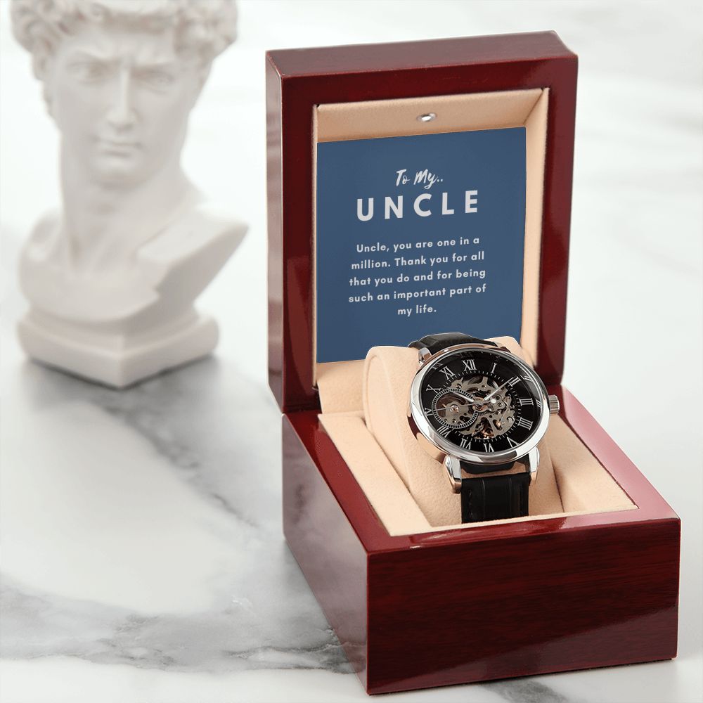 Uncle Watch Gift, From Niece, From Cousin, Father's Day, Gifts for Men, Graduation Gifts for Him, Fathers Day, Christmas