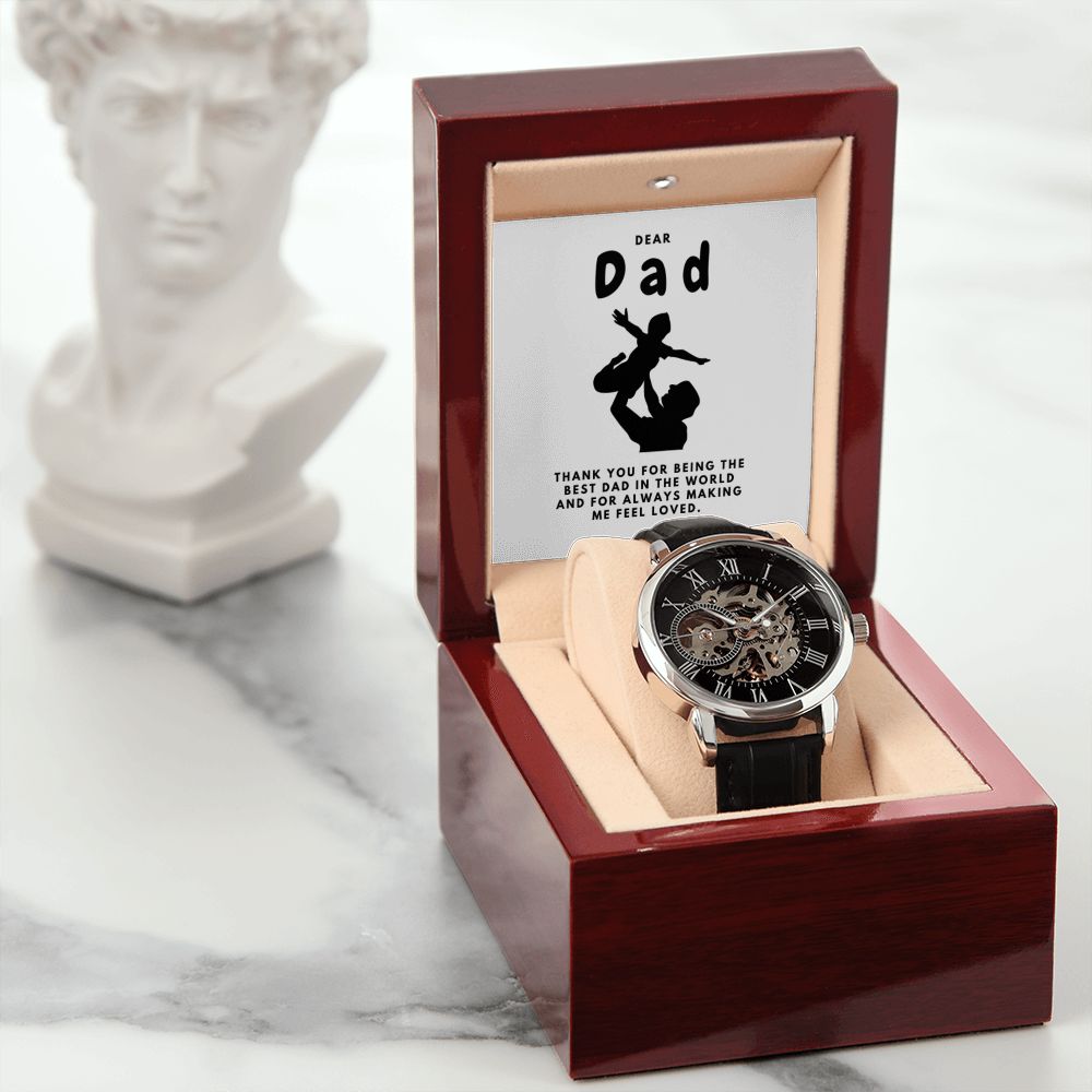Gifts for Dad, Fathers Day from Daughter Son, Dad Birthday Watch Gifts Ideas, Best Dad Watch with Message, Happy Fathers Day, Birthday Gifts for Dad, from Daughter Son, Watch Gift For Dad