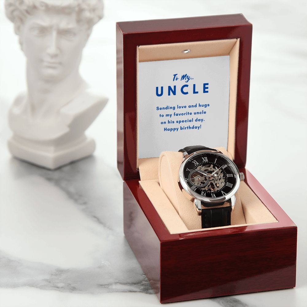 Uncle Watch Gift, From Niece, From Cousin, Father's Day, Gifts for Men, Graduation Gifts for Him, Fathers Day, Christmas
