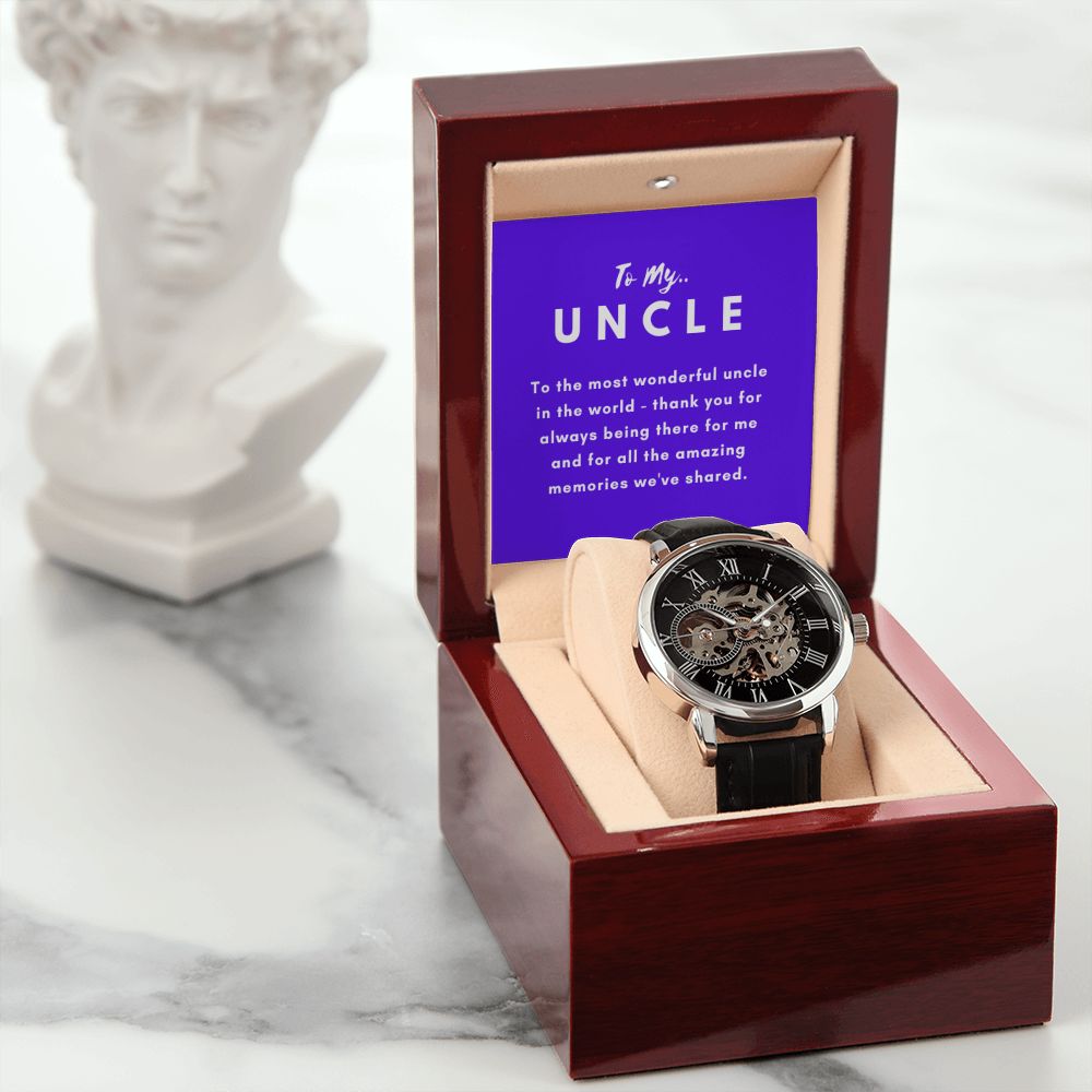Uncle Watch Gift, From Niece, From Cousin, Father's Day, Gifts for Men, Graduation Gifts for Him, Fathers Day, Christmas