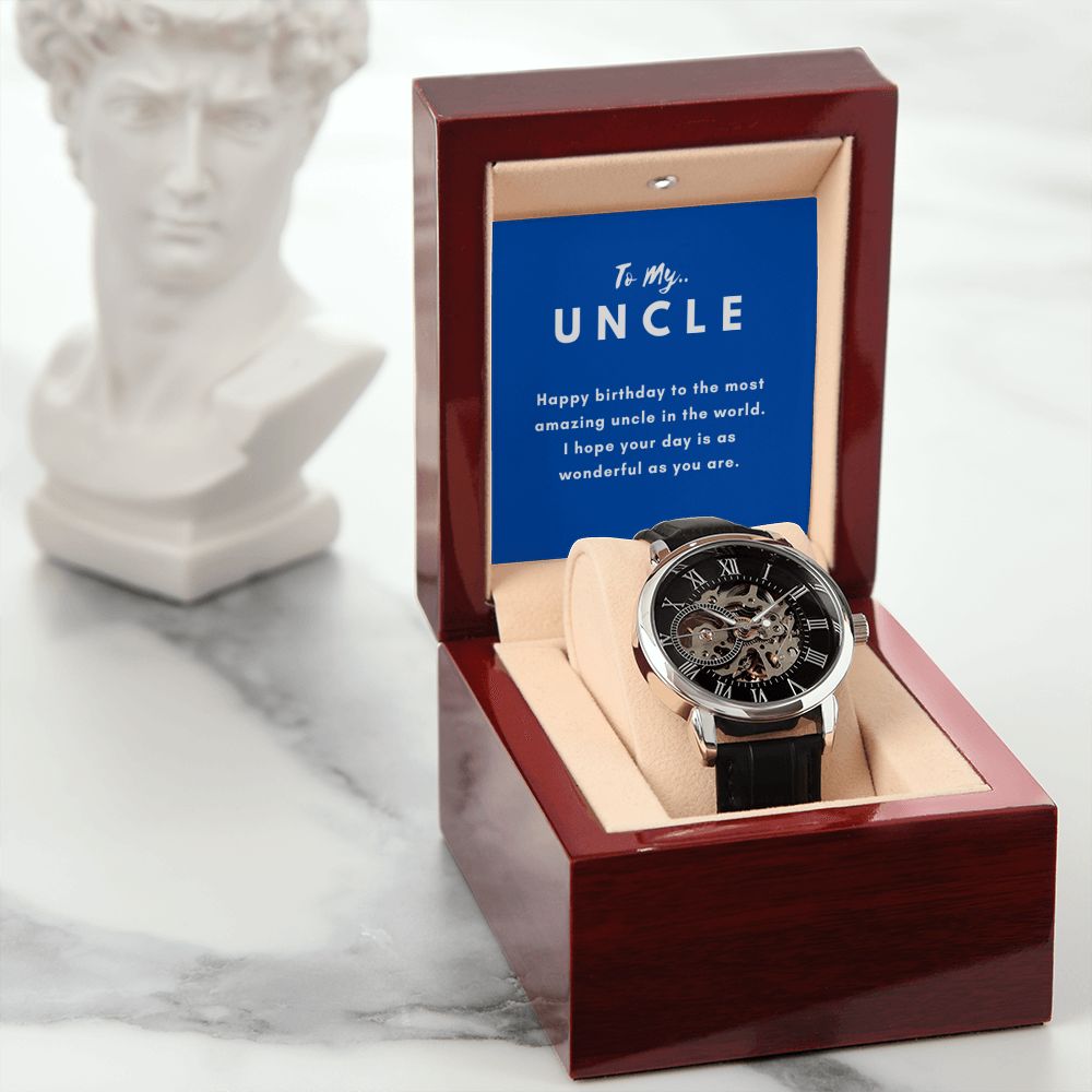 Uncle Watch Gift, From Niece, From Cousin, Father's Day, Gifts for Men, Graduation Gifts for Him, Fathers Day, Christmas