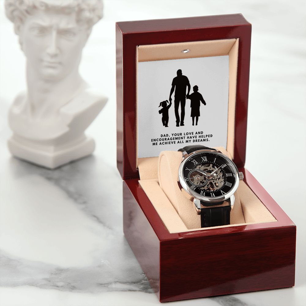 Gifts for Dad, Fathers Day from Daughter Son, Dad Birthday Watch Gifts Ideas, Best Dad Watch with Message, Happy Fathers Day, Birthday Gifts for Dad, from Daughter Son, Watch Gift For Dad
