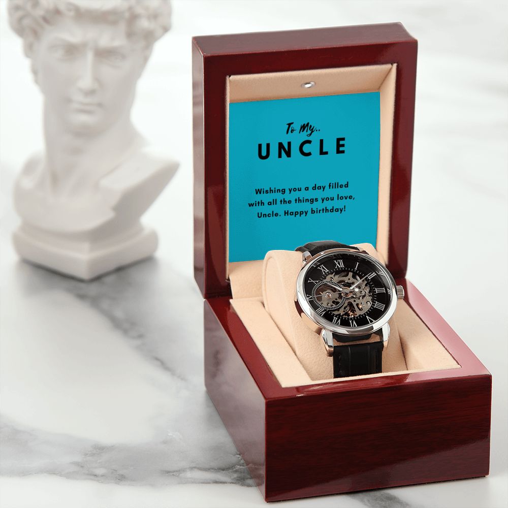 Uncle Watch Gift, From Niece, From Cousin, Father's Day, Gifts for Men, Graduation Gifts for Him, Fathers Day, Christmas