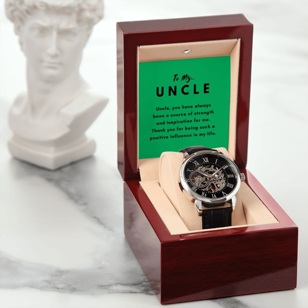 Uncle Watch Gift, From Niece, From Cousin, Father's Day, Gifts for Men, Graduation Gifts for Him, Fathers Day, Christmas