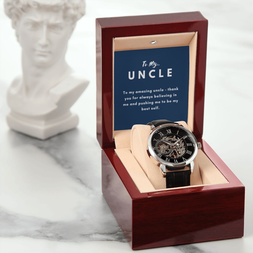 Uncle Watch Gift, From Niece, From Cousin, Father's Day, Gifts for Men, Graduation Gifts for Him, Fathers Day, Christmas