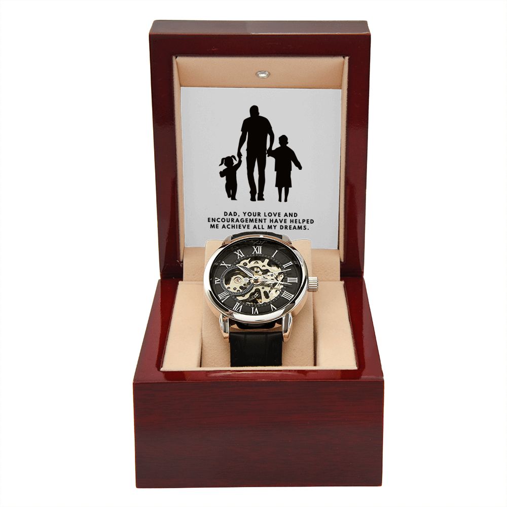 Gifts for Dad, Fathers Day from Daughter Son, Dad Birthday Watch Gifts Ideas, Best Dad Watch with Message, Happy Fathers Day, Birthday Gifts for Dad, from Daughter Son, Watch Gift For Dad