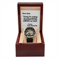 Cute Funny Father Watch, for Dad, Gift from Daughter, from Son, Message Card Watch
