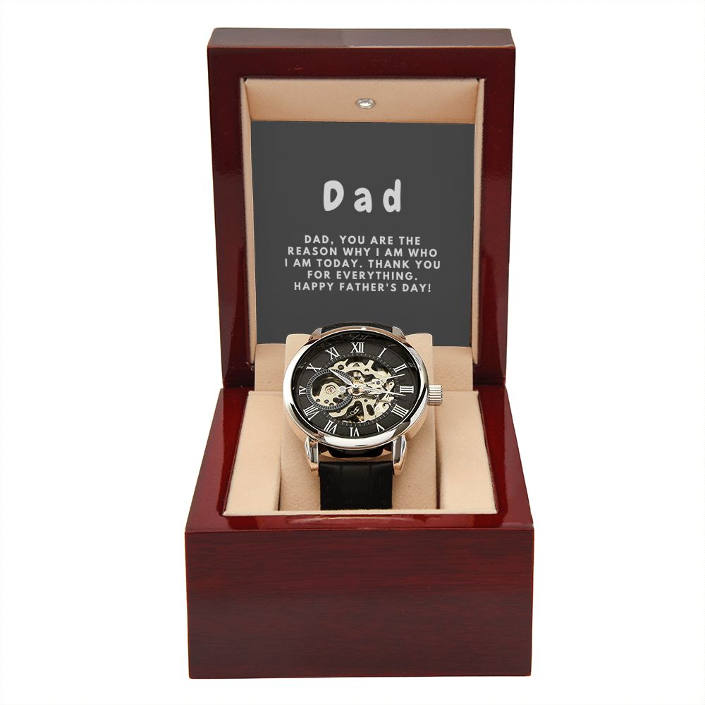 Gifts for Dad, Fathers Day from Daughter Son, Dad Birthday Watch Gifts Ideas, Best Dad Watch with Message, Happy Fathers Day, Birthday Gifts for Dad, from Daughter Son, Watch Gift For Dad