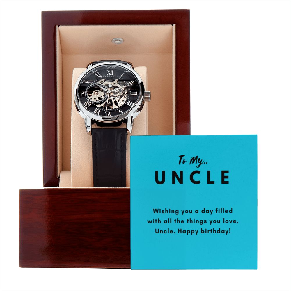 Uncle Watch Gift, From Niece, From Cousin, Father's Day, Gifts for Men, Graduation Gifts for Him, Fathers Day, Christmas
