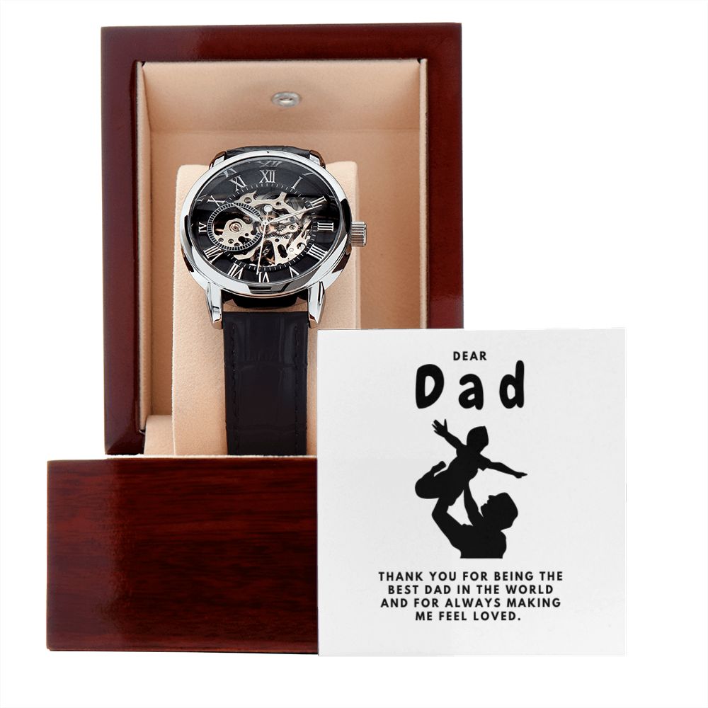Gifts for Dad, Fathers Day from Daughter Son, Dad Birthday Watch Gifts Ideas, Best Dad Watch with Message, Happy Fathers Day, Birthday Gifts for Dad, from Daughter Son, Watch Gift For Dad