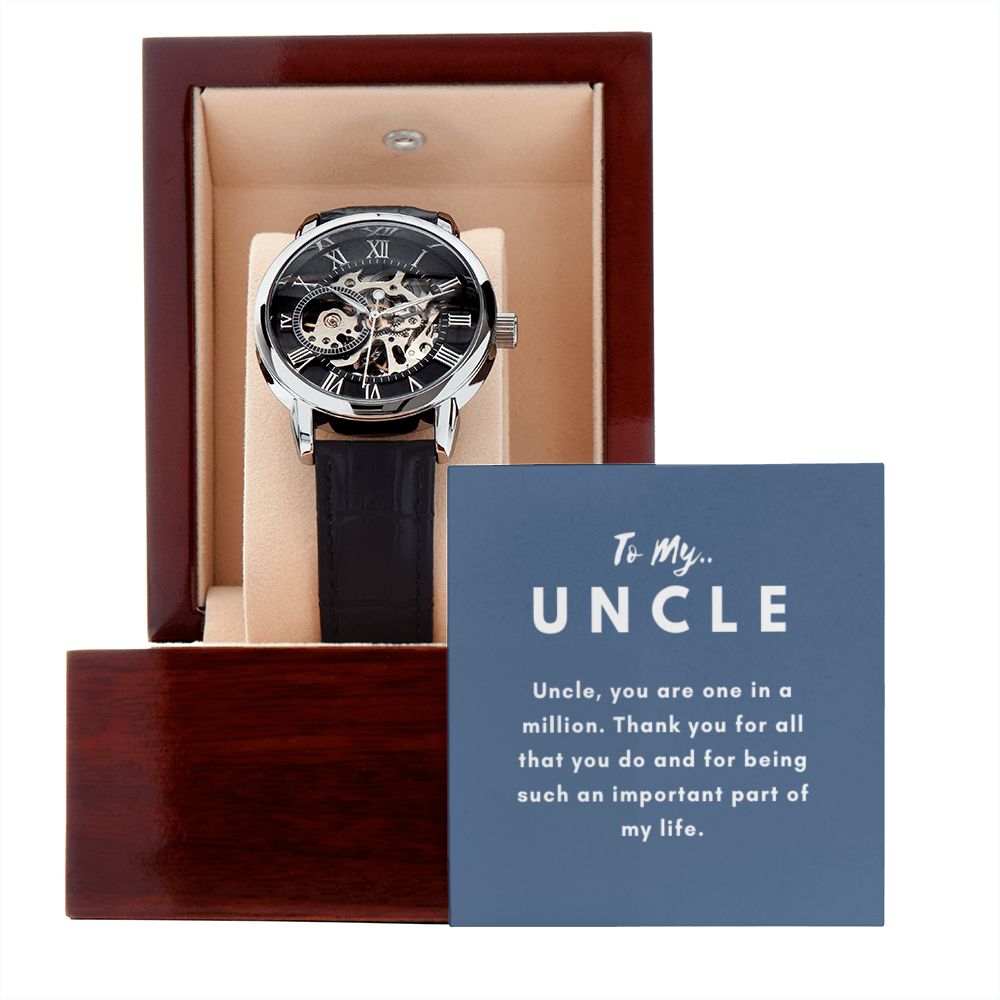 Uncle Watch Gift, From Niece, From Cousin, Father's Day, Gifts for Men, Graduation Gifts for Him, Fathers Day, Christmas