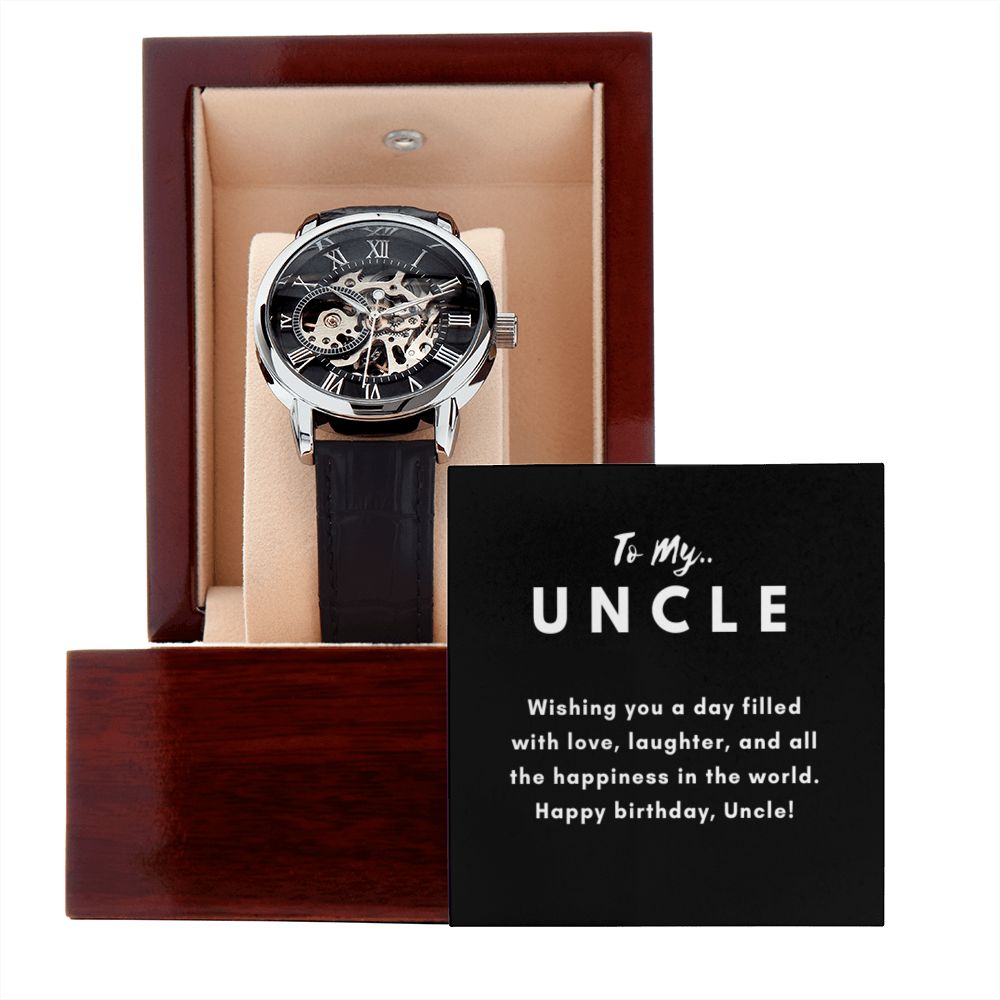 Uncle Watch Gift, From Niece, From Cousin, Father's Day, Gifts for Men, Graduation Gifts for Him, Fathers Day, Christmas