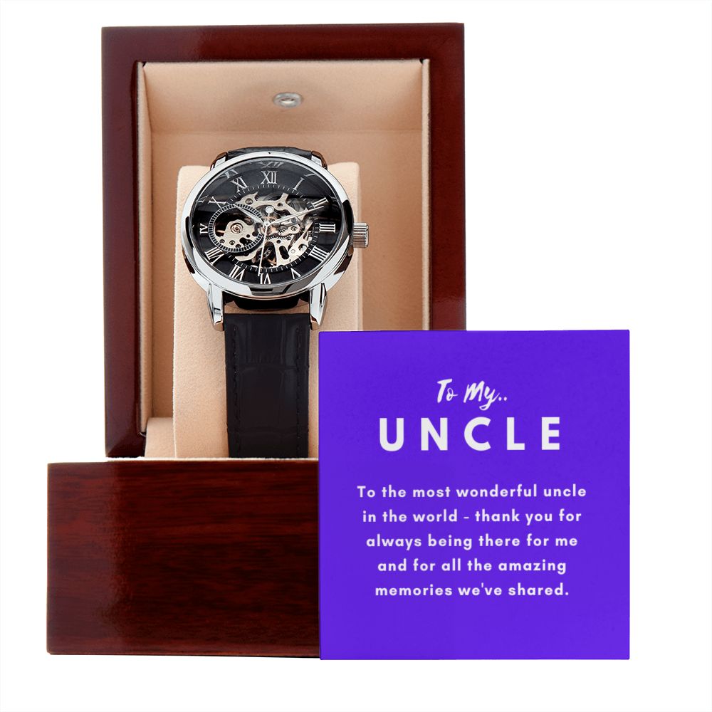 Uncle Watch Gift, From Niece, From Cousin, Father's Day, Gifts for Men, Graduation Gifts for Him, Fathers Day, Christmas