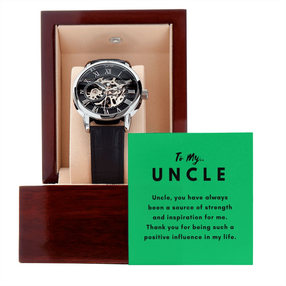 Uncle Watch Gift, From Niece, From Cousin, Father's Day, Gifts for Men, Graduation Gifts for Him, Fathers Day, Christmas
