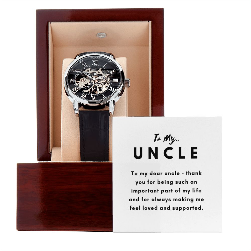 Uncle Watch Gift, From Niece, From Cousin, Father's Day, Gifts for Men, Graduation Gifts for Him, Fathers Day, Christmas