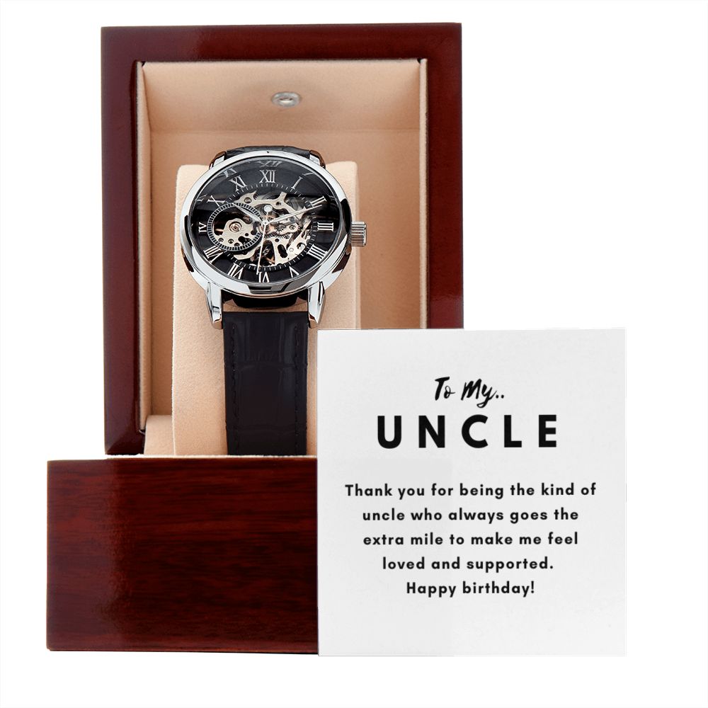 Uncle Watch Gift, From Niece, From Cousin, Father's Day, Gifts for Men, Graduation Gifts for Him, Fathers Day, Christmas