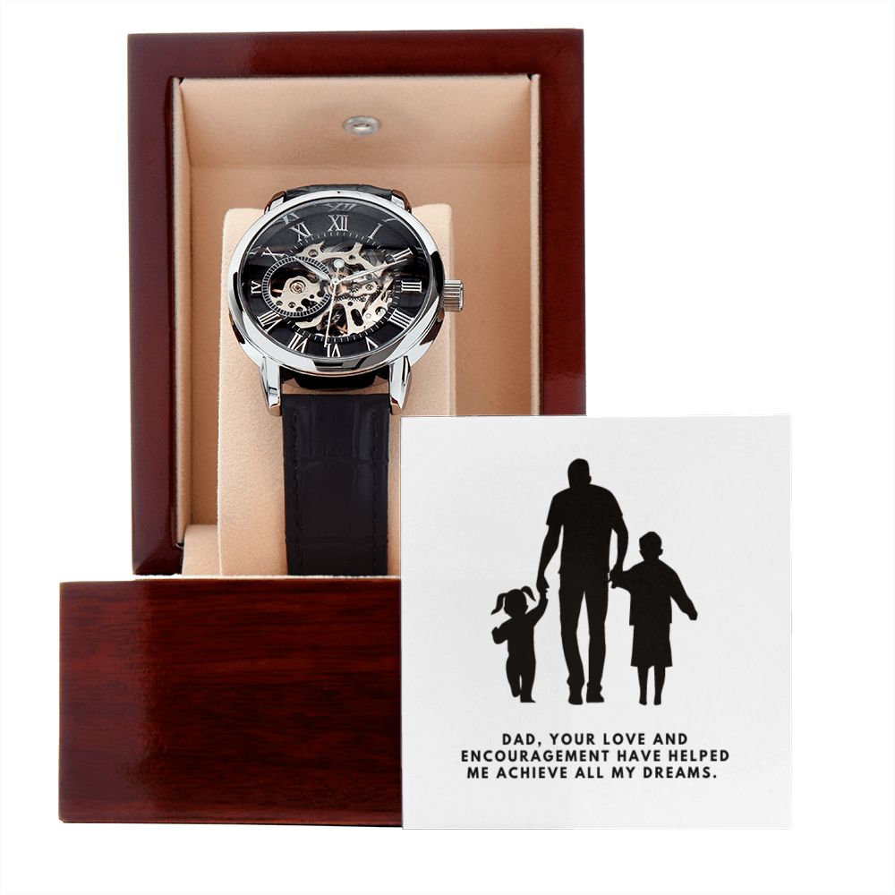 Gifts for Dad, Fathers Day from Daughter Son, Dad Birthday Watch Gifts Ideas, Best Dad Watch with Message, Happy Fathers Day, Birthday Gifts for Dad, from Daughter Son, Watch Gift For Dad