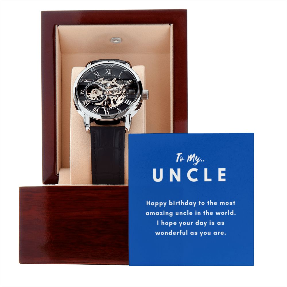 Uncle Watch Gift, From Niece, From Cousin, Father's Day, Gifts for Men, Graduation Gifts for Him, Fathers Day, Christmas