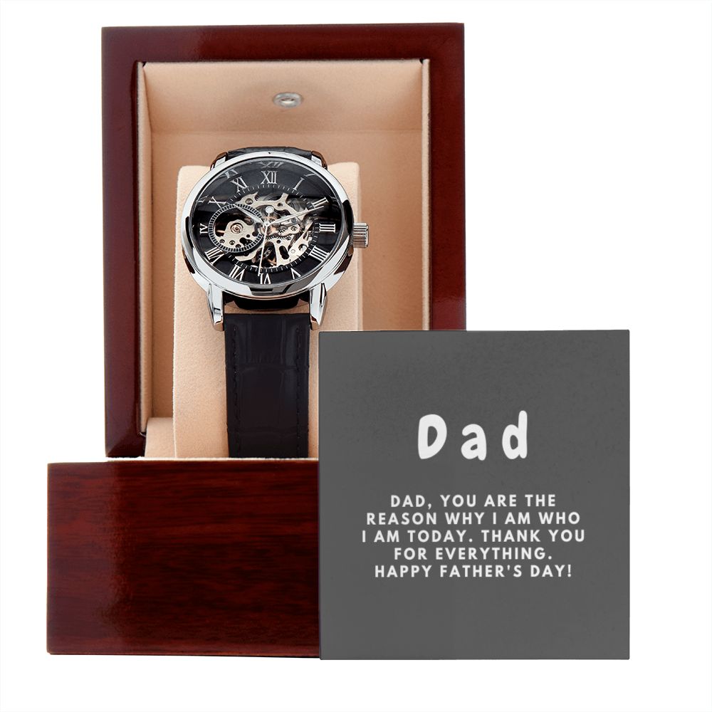Gifts for Dad, Fathers Day from Daughter Son, Dad Birthday Watch Gifts Ideas, Best Dad Watch with Message, Happy Fathers Day, Birthday Gifts for Dad, from Daughter Son, Watch Gift For Dad