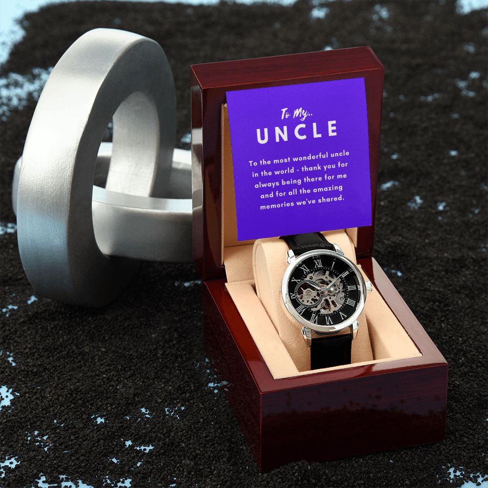 Uncle Watch Gift, From Niece, From Cousin, Father's Day, Gifts for Men, Graduation Gifts for Him, Fathers Day, Christmas